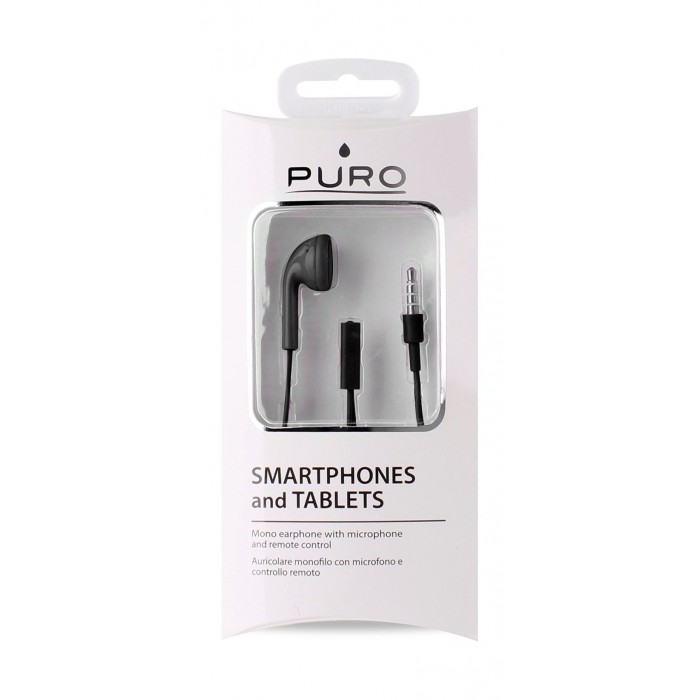 PURO MONO EARPHONE BLACK-PURCHASE